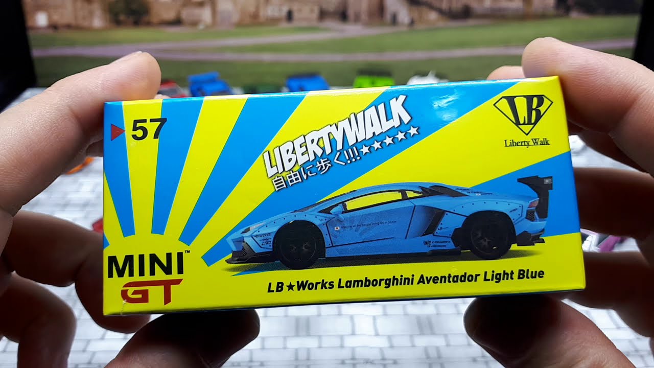 1/64 Lamborghini Aventador LB Works by MiniGT; Liberty Walk