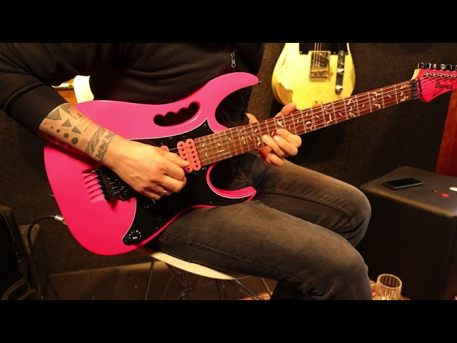 Ibanez Signature JEMJRSP-PK Steve Vai Pink - YouTube
