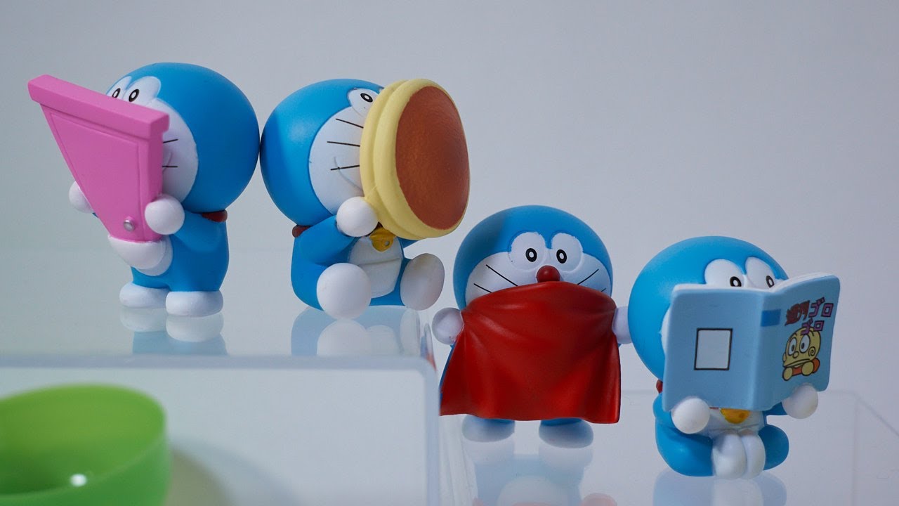 ガチャ ドラえもん Hide＆Seek かくれんぼフィギュア 開封動画。大きめ