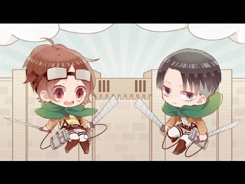 進撃】声真似でリヴァイとハンジをアテレコとかしてみた - YouTube