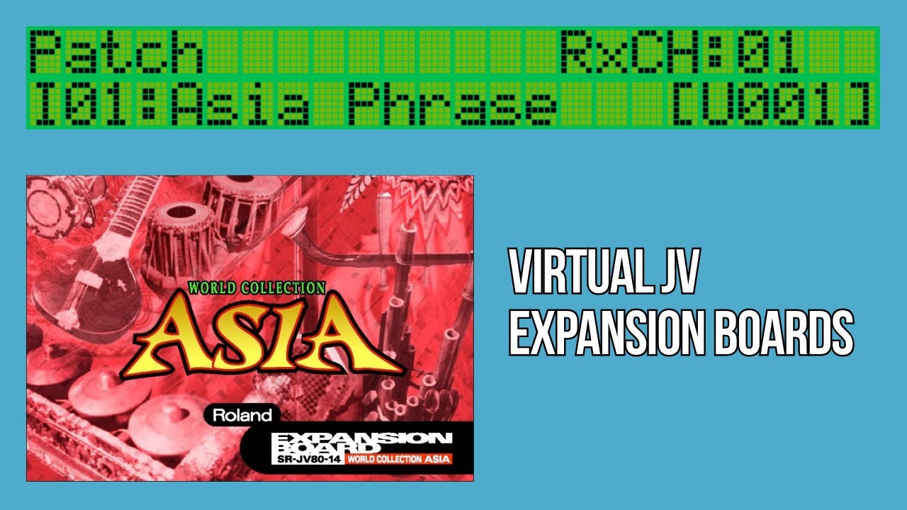 VIRTUAL JV - ASIA Soundcard DEMO SR-JV80-14 Roland JV-880 Emulator