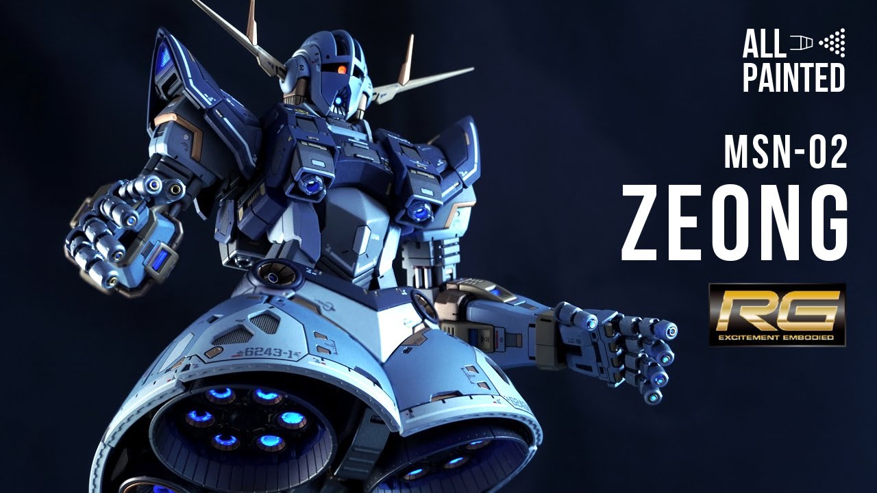 020【ガンプラ全塗装】RG ZEONG（RG ジオング） - YouTube