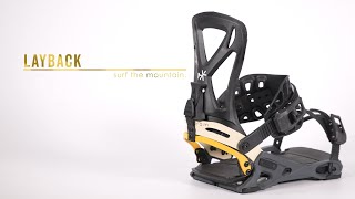 24-25 Layback Snowboard Binding - YouTube