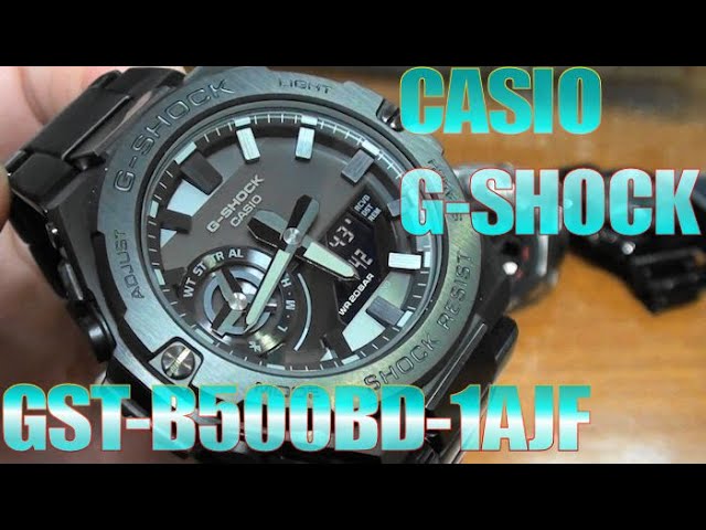 CASIO G-SHOCK GST-B500BD 最新のGスチールレビューです。【GST-B200