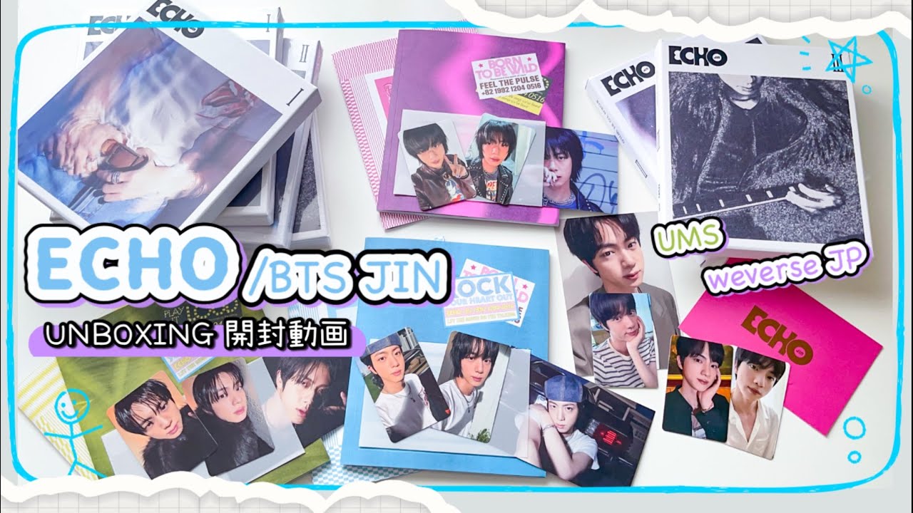 BTS UNBOXING】 ECHO JIN 2nd solo Album 3形態 開封 !! ジンのソロ
