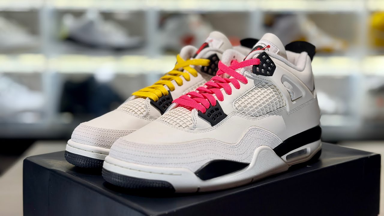 Air Jordan 4 Flight Club 2026 Review and Lace Swap - YouTube