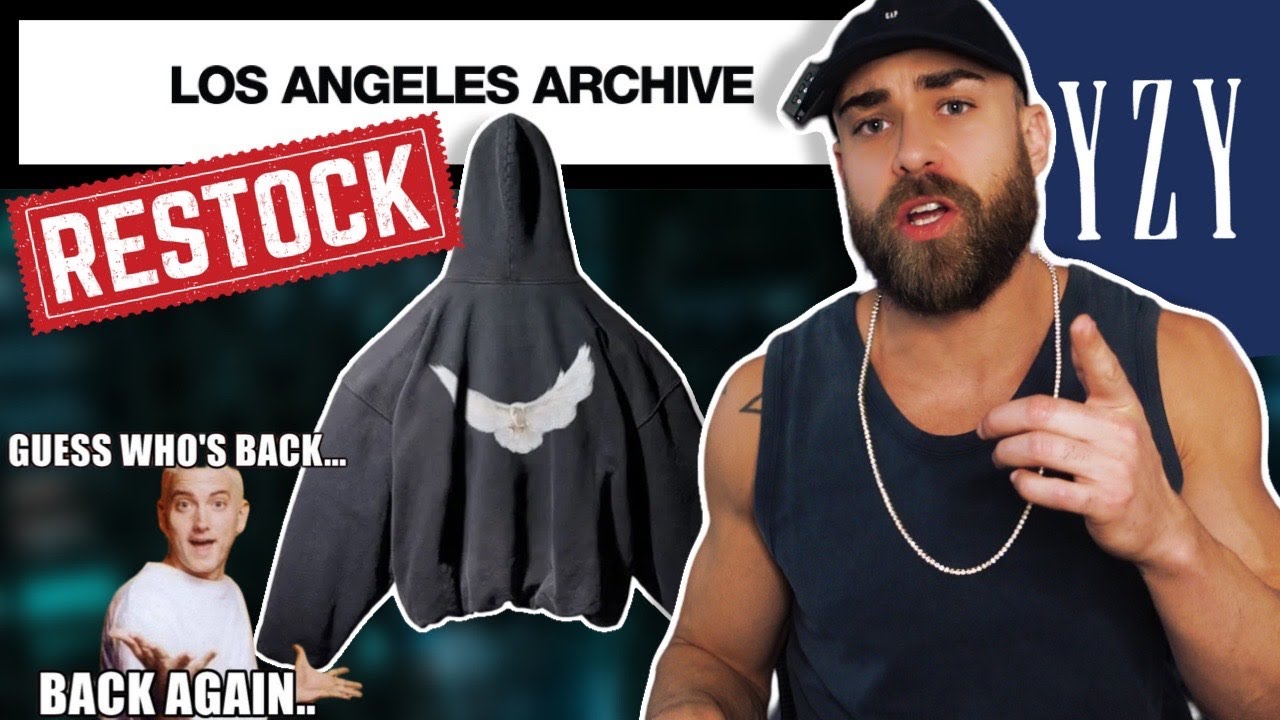 YEEZY GAP UPDATE - Los Angeles Archive Dove Hoodie RESTOCK - YouTube