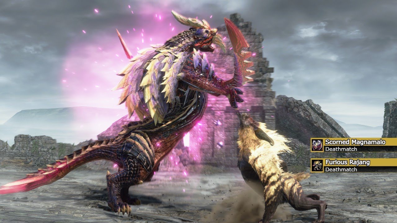 Scorned Magnamalo VS Furious Rajang (怨嗟響めくマガイマガド vs