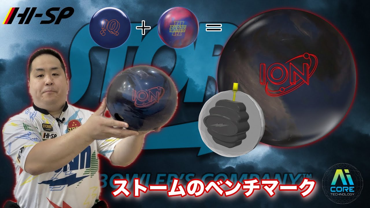 アイオンプロ 15ポンド ストーム サムレス ボウリング ボール ストーム