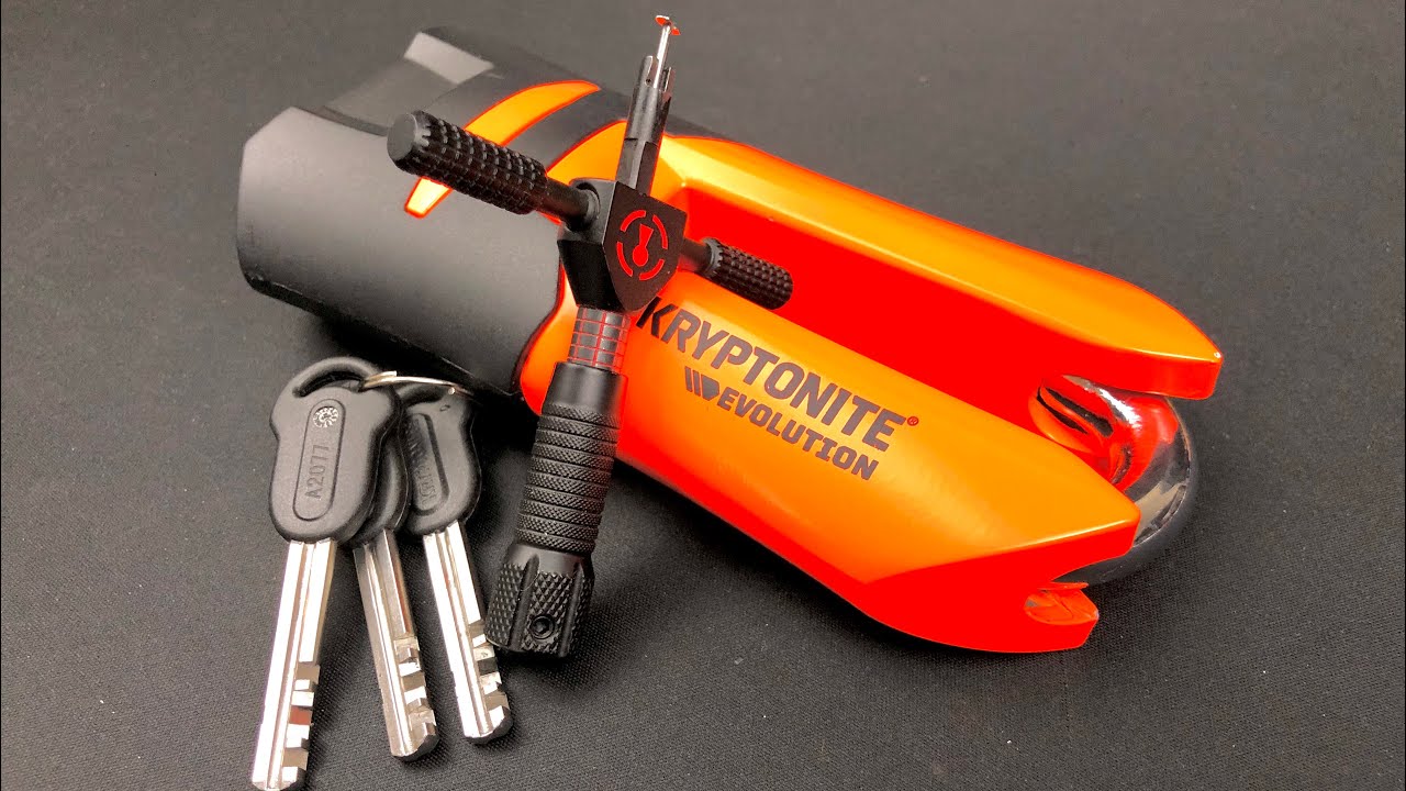 New Kryptonite Evolution Armored Motorbike disc lock (Picked fast