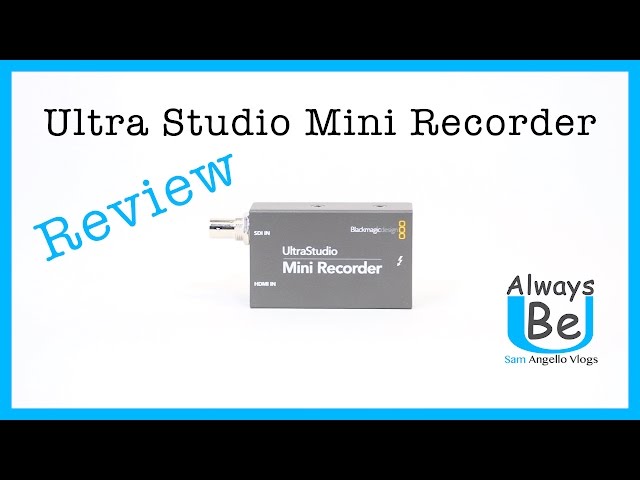 BlackMagic Design UltraStudio Mini Recorder - Review - YouTube