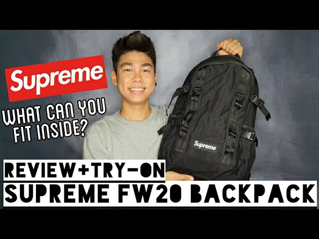 Supreme FW20 Backpack Review + Try-on - YouTube