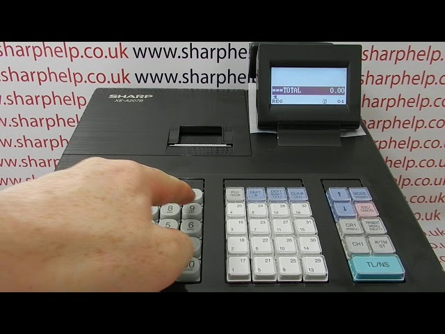 Blank Screen Problem On Sharp XE-A207 / XE-A207B / XE-A207W Cash