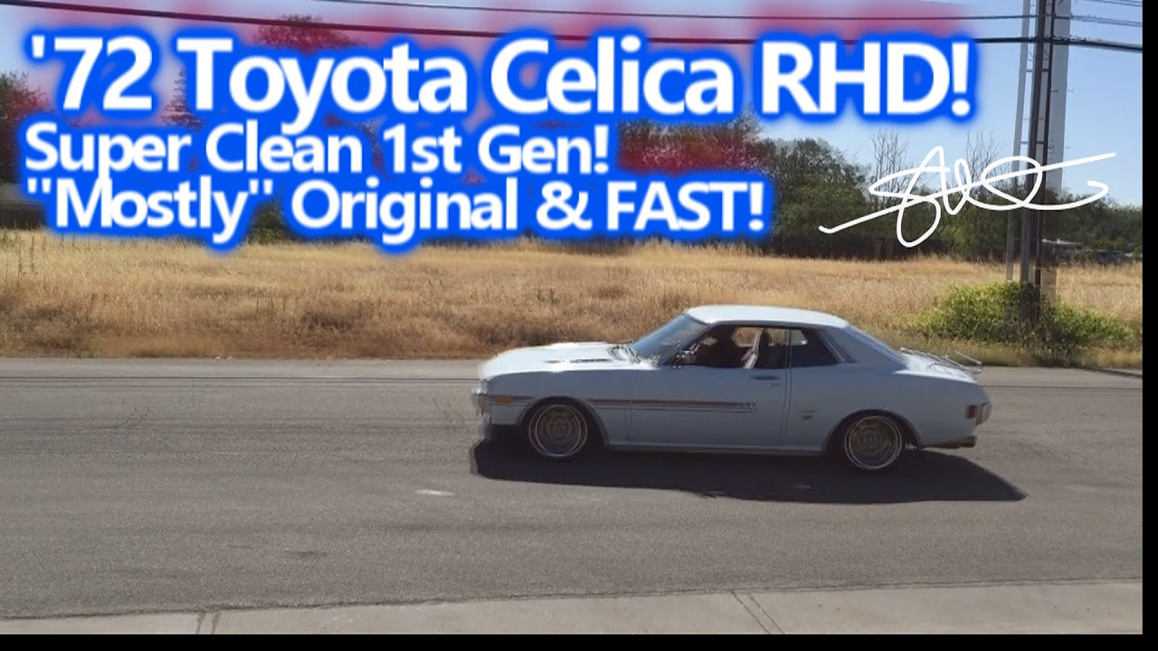 72 Toyota Celica Right Hand Drive Ripping it up - Super Clean 1st