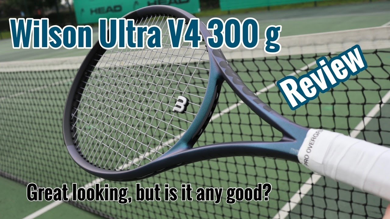 Wilson Ultra V4 100 300g Tennis Racket / Racquet review - YouTube