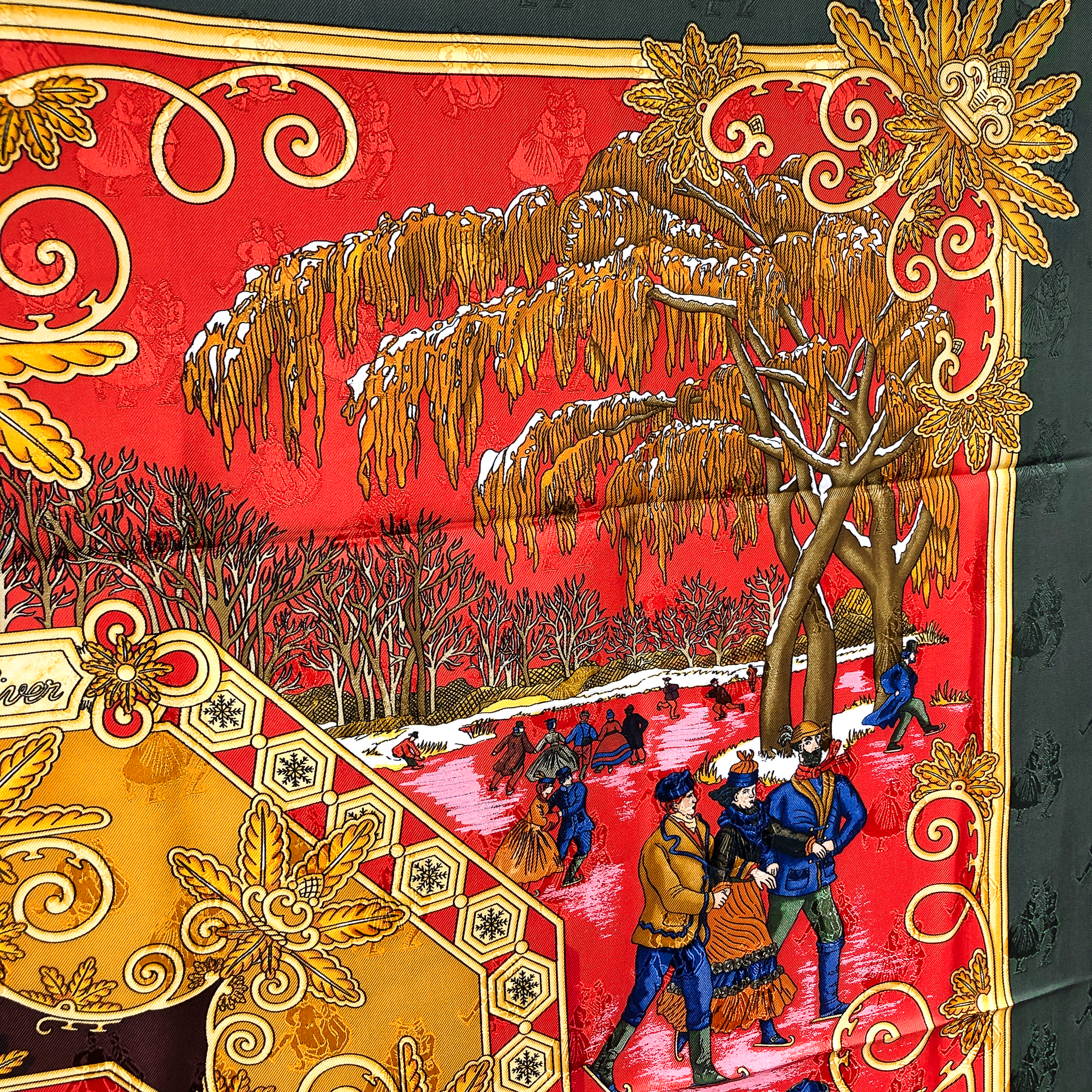 A Winter Wonderland: The Hermès Joies d'Hiver Silk Jacquard Scarf