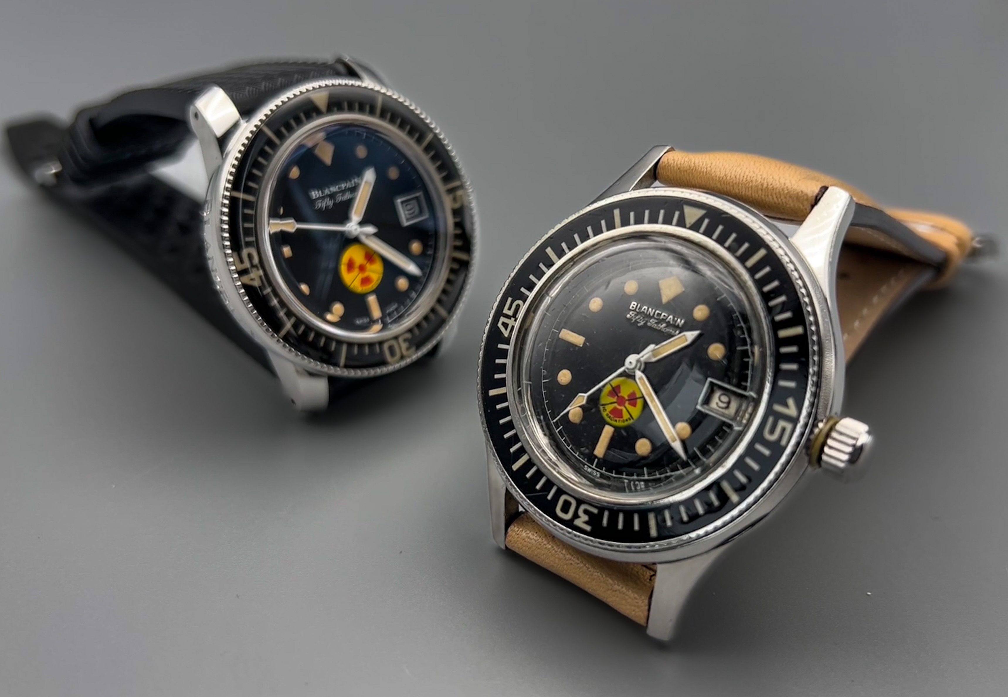A perfect pair: two Fifty Fathoms No Rad - The Blancpain Blog