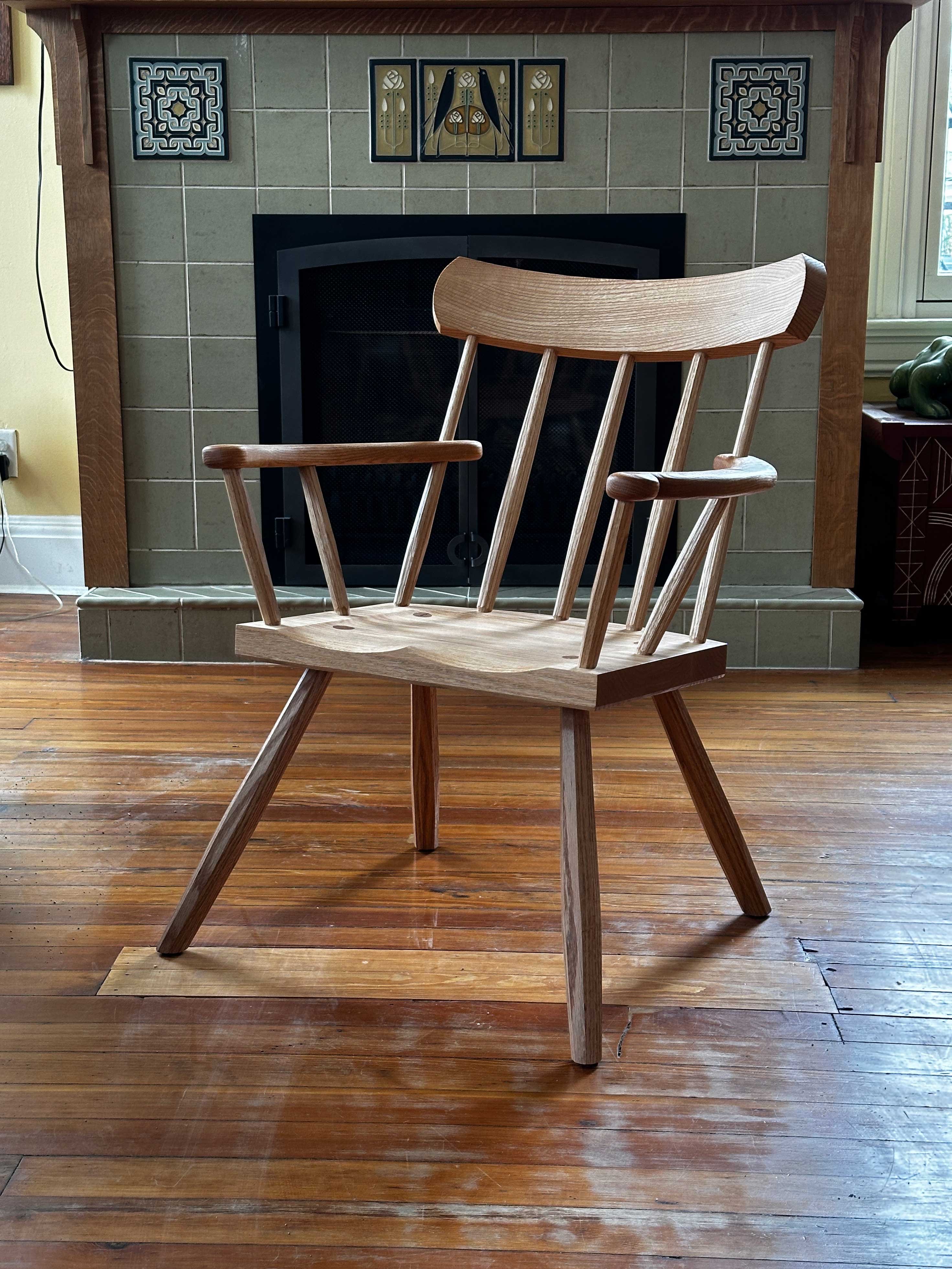 For Sale: Irish Stick-back Armchair in Oak - Lost Art Press