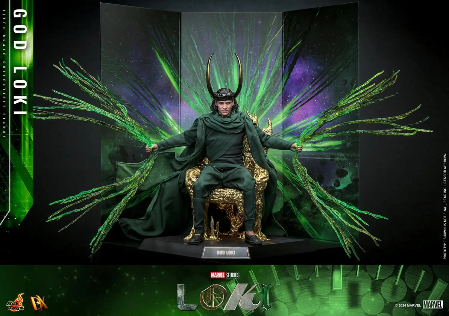 GOD LOKI Sixth Scale Collectible Figure (DX40) by Hot Toys