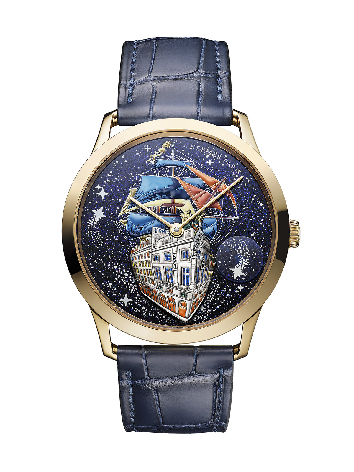 Hermès Slim d'Hermès Flagship Watch in Yellow Gold