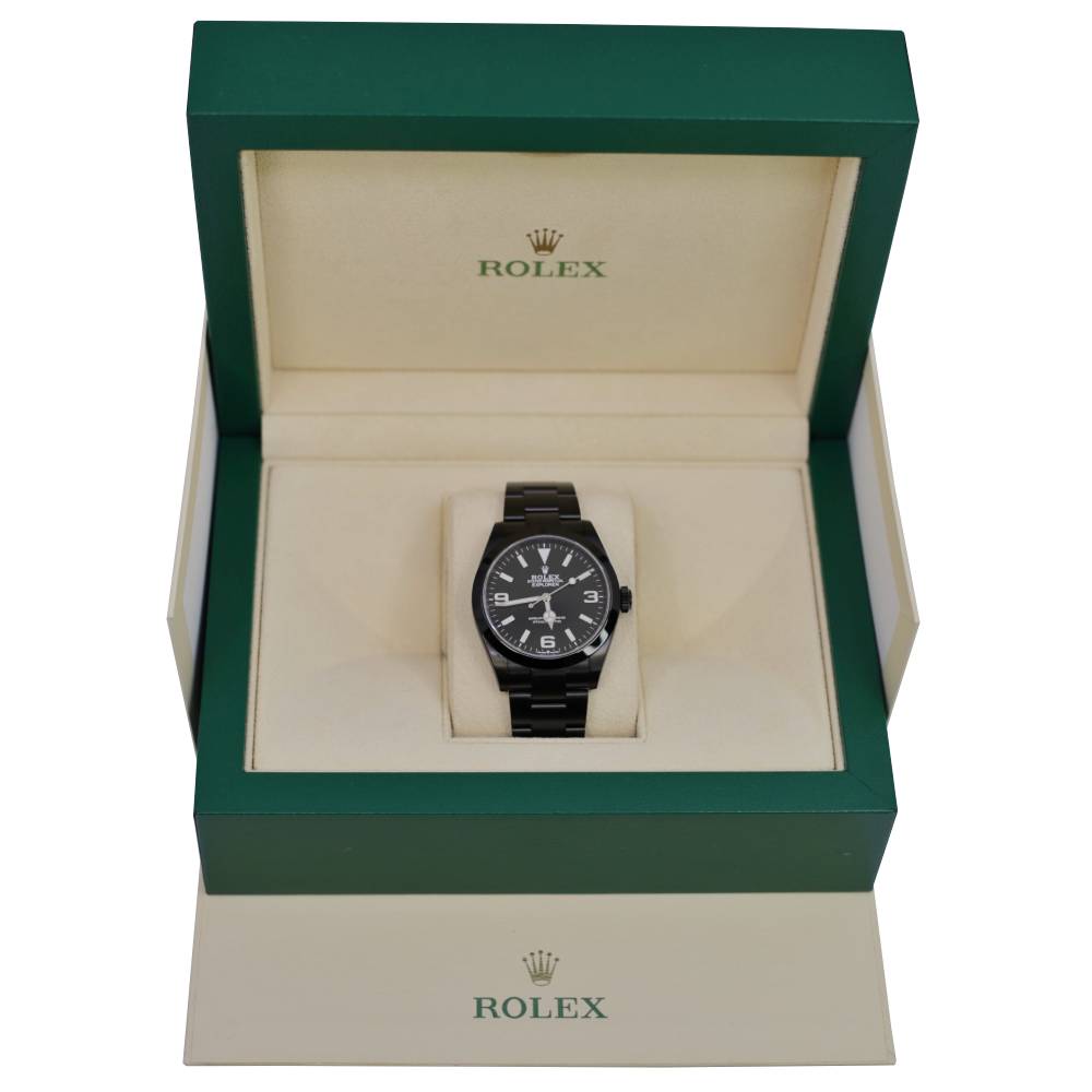 2023 Rolex Explorer 224270 | Black Dial Black PVD