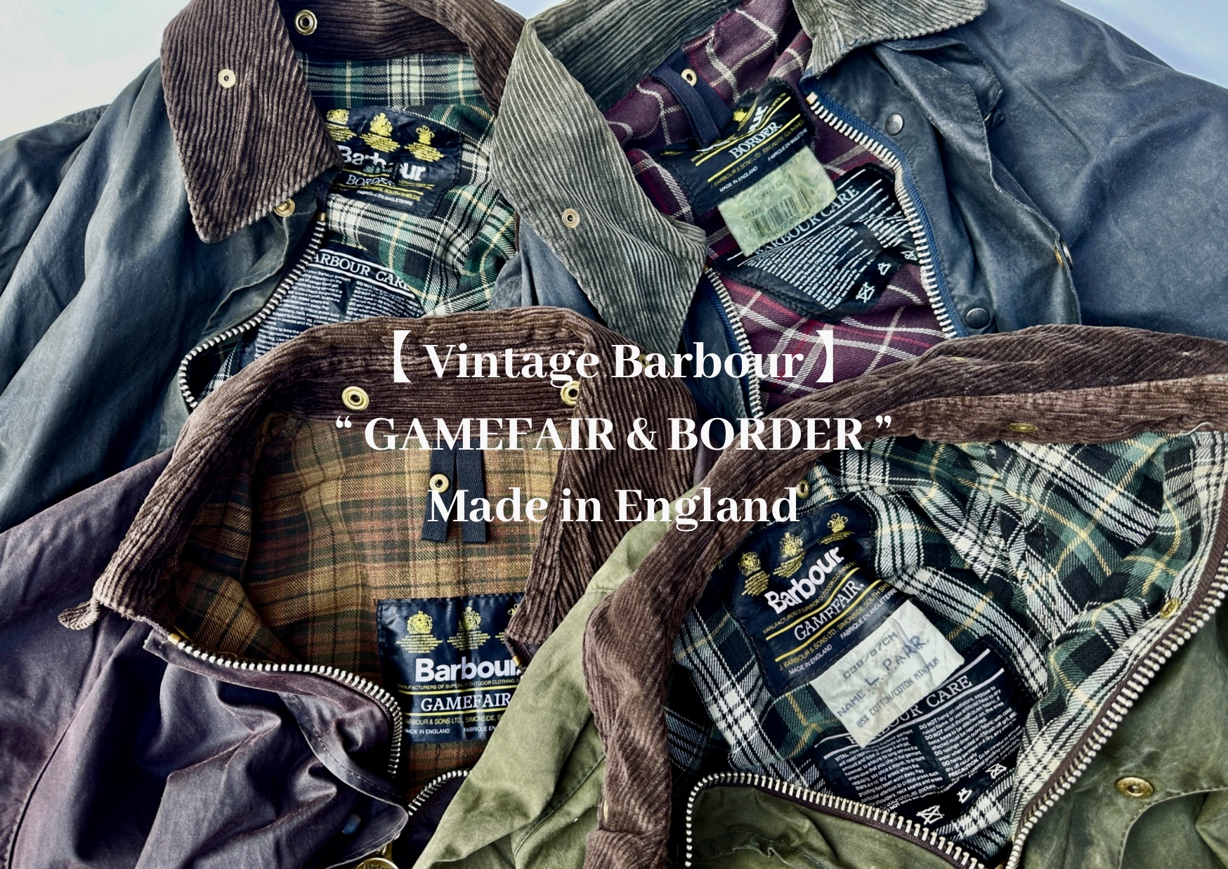 Barbour Made in England 】英国製で超希少なヴィンテージバブアー