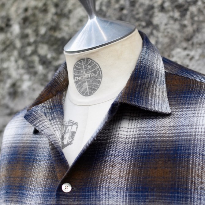 TOWNCRAFT 】の名作ネルシャツ「60s LOOP COLLAR NEL SHIRT