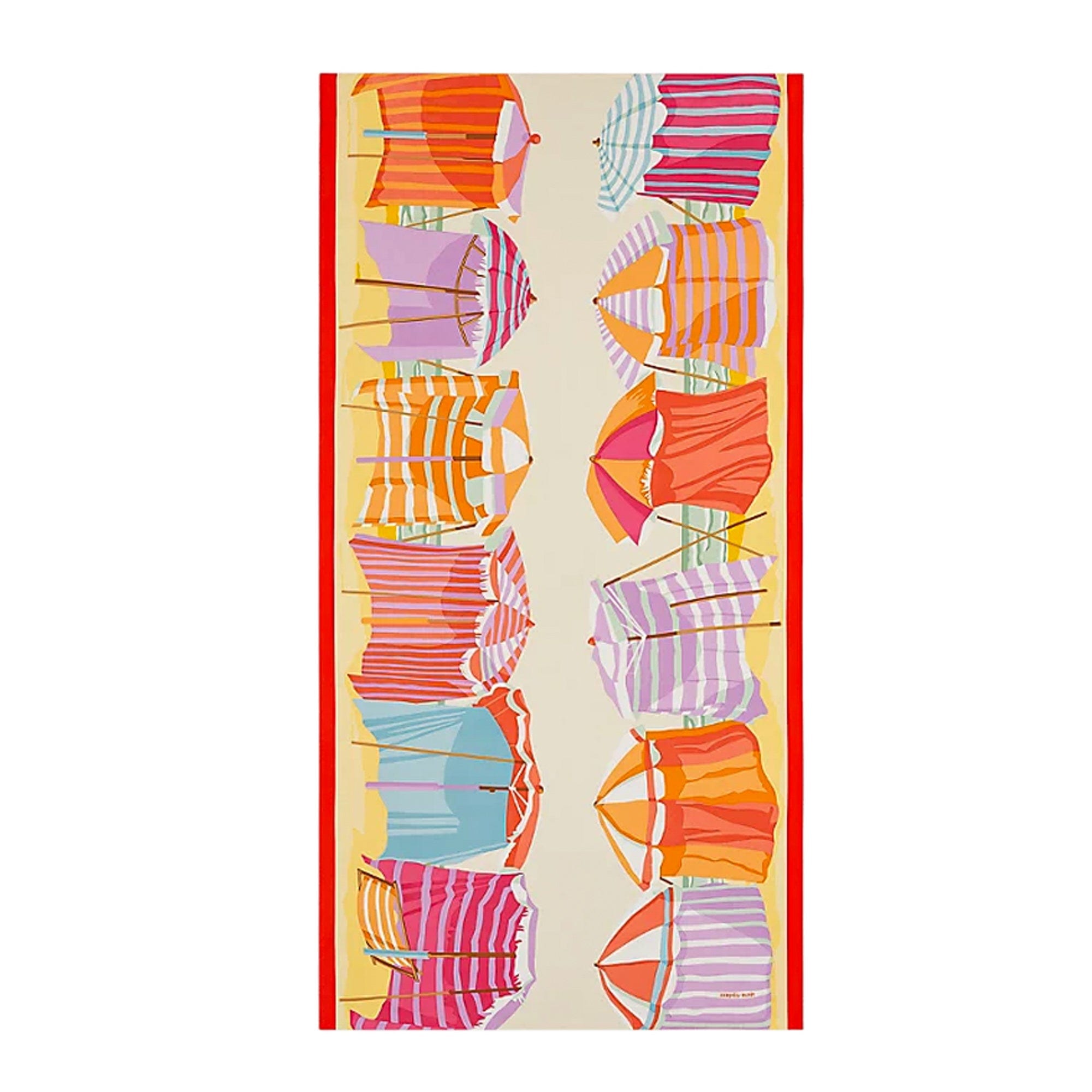 Hermes Charmes des Plages Normandes Rectangle Scarf Nacre