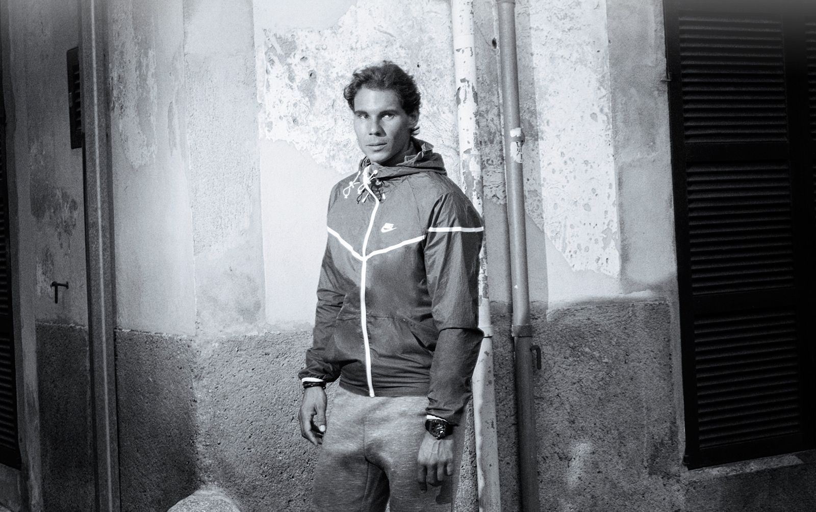 Rafael Nadal in Nike's New Windrunner Jacket – Rafael Nadal Fans