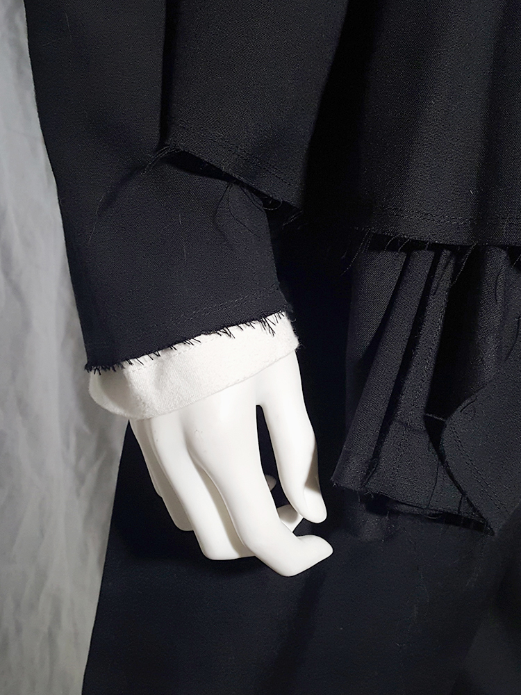 Comme des Garçons black vest with double braids — spring 2003