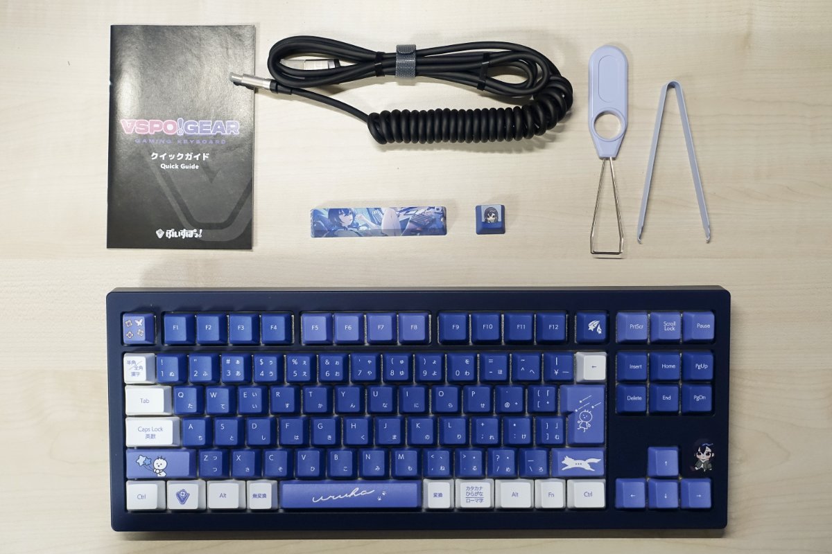 VSPO! GEAR ゲーミングキーボード 第1弾 一ノ瀬うるはEdition」開封式