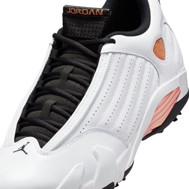 Air Jordan 14 G NRG US Open Spiked Golf Shoe - White/Black | NIKE