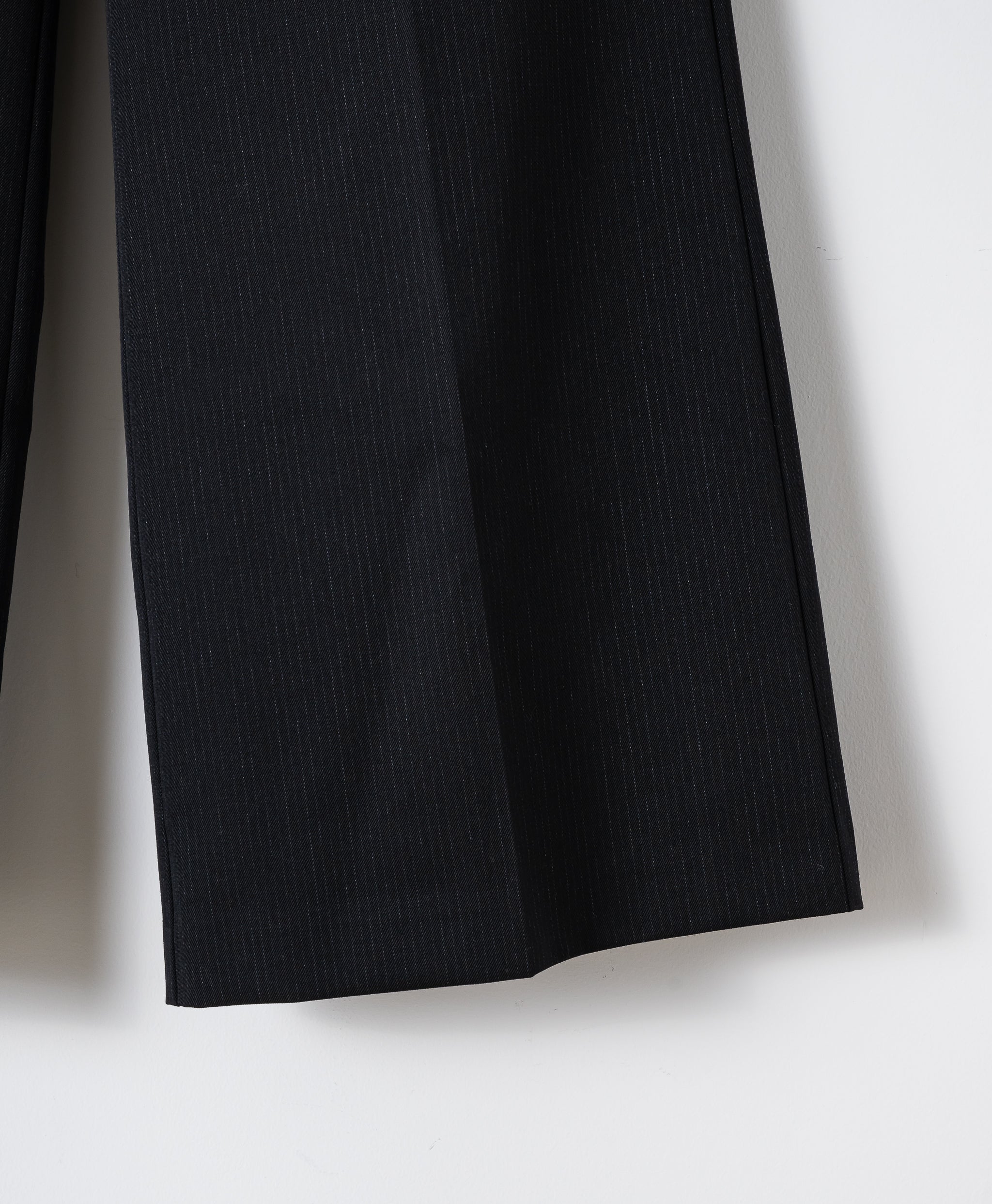 WIDE STRAIGHT BUGGY WOOL SLACKS （STRIPED） – ILEAN