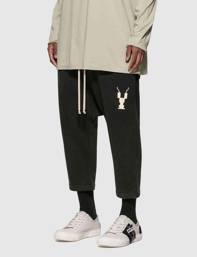 Rick Owens Drkshdw - Drawstring Cropped Pants | HBX