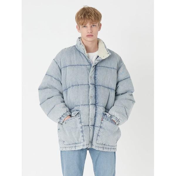 スーパーデニムダウンジャケット ブルー MARION | リーバイス(Levi's