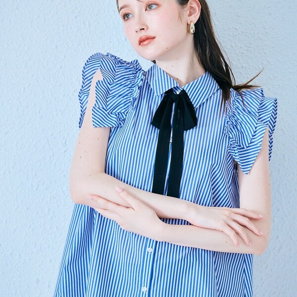 ハート刺繍メッシュブラウス | オーディア ミューズ(Audie a Muses