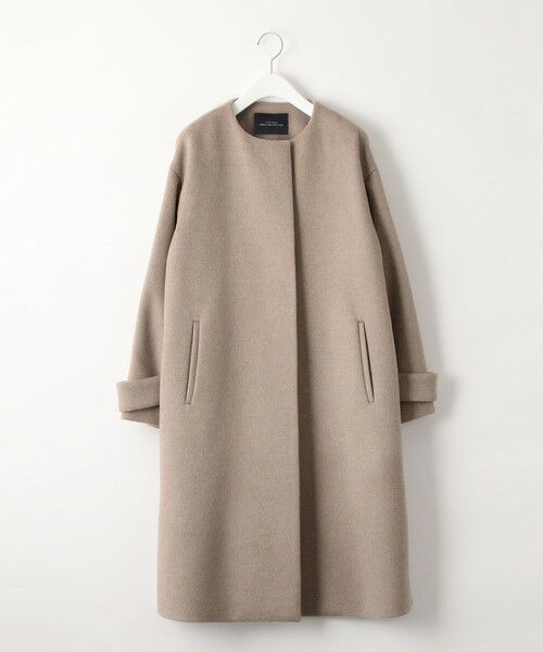 XS / H148-155cm ] FFC アンゴラビーバー スリット ノーカラー コート