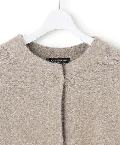 CLASSY.11月号掲載/洗える】ラクーンブレンドダブルフェイス ニット
