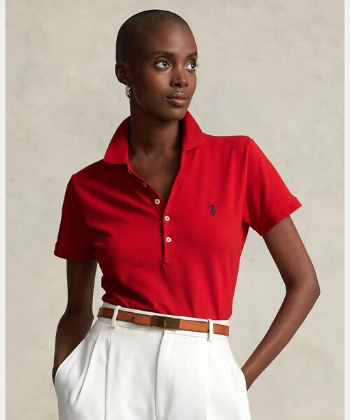 スリム フィット ストレッチ ポロシャツ （ポロシャツ）｜POLO RALPH