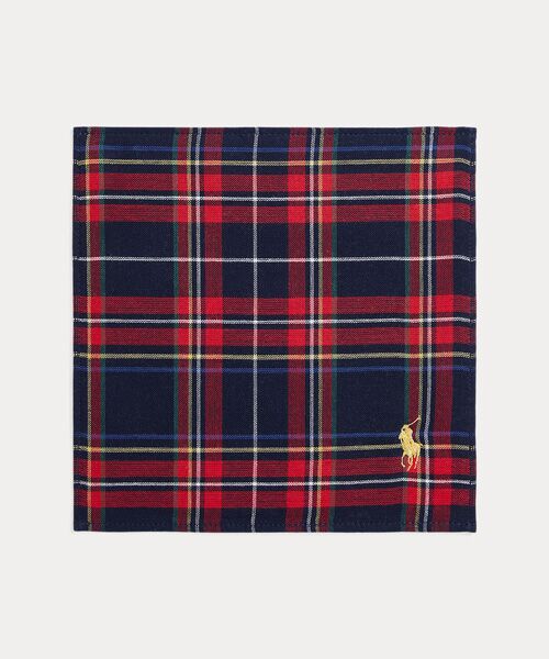 チェック コットン テリー ハンド タオル （ハンカチ）｜POLO RALPH