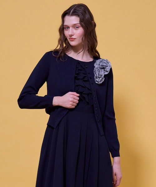 宮本茉由さん着用】GLOW CORSAGE KNIT ニットカーディガン