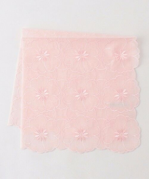 HANDKERCHIEF COLLECTION】AIRLY FLOWER HANDKERCHIE ハンカチ