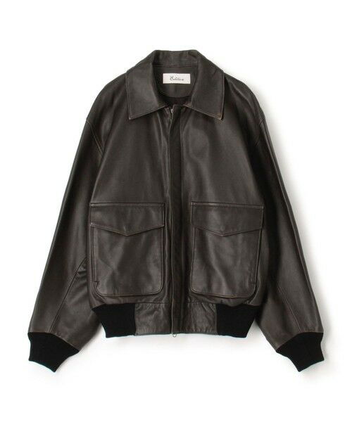 セール】 クラッシュレザー A-2ジャケット （ダッフルコート