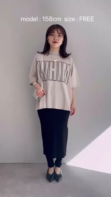 リラックスロゴTシャツ | Whim Gazette(ウィム ガゼット)レディース