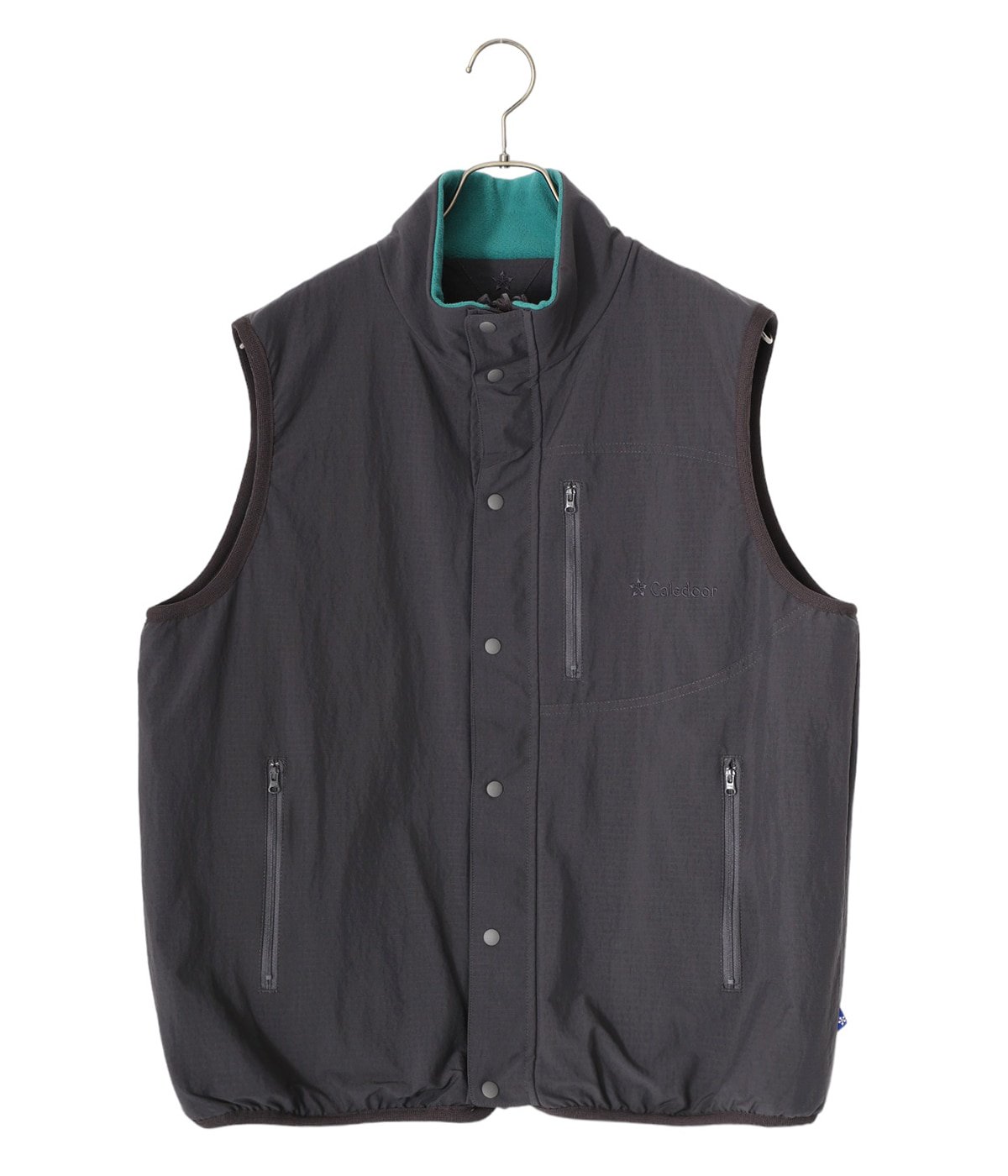 Reversible Nylon/Recycled Fleece Vest / アウター フリース トップス