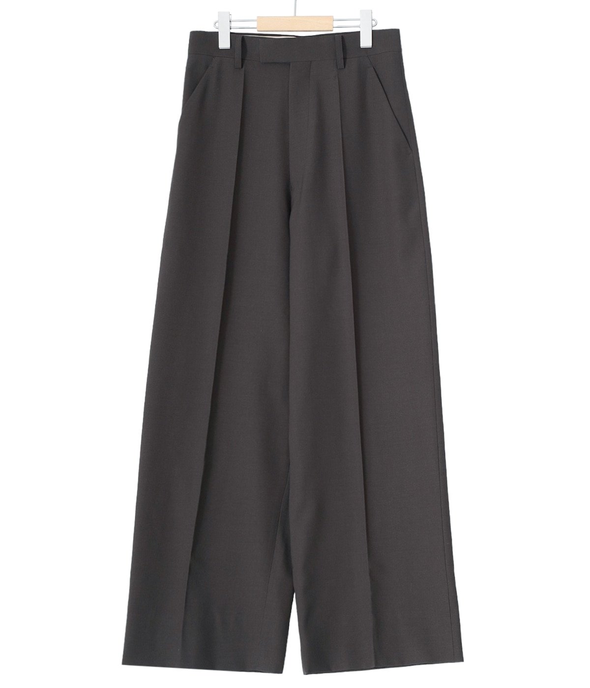 レディース】light wool gabardine uniform wide pants | beautiful