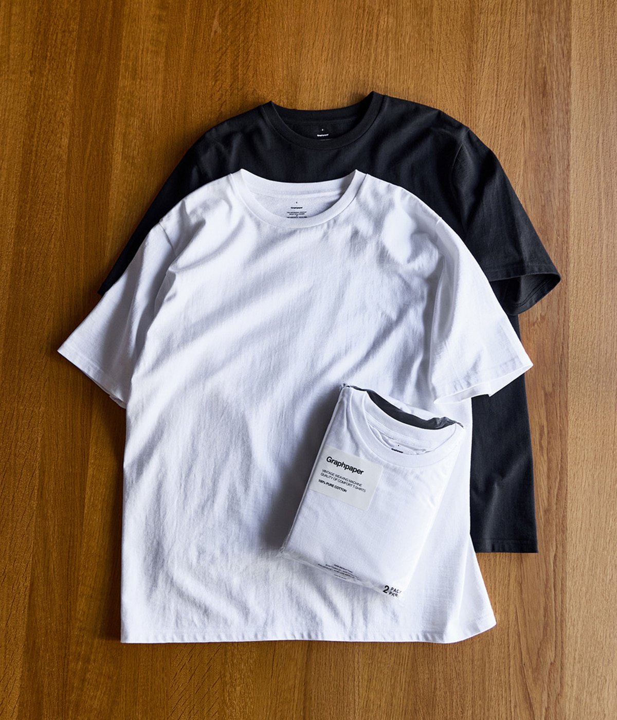 別注 2-Pack Crew Neck Tee（GU241-70101B-ARK） | Graphpaper(グラフ