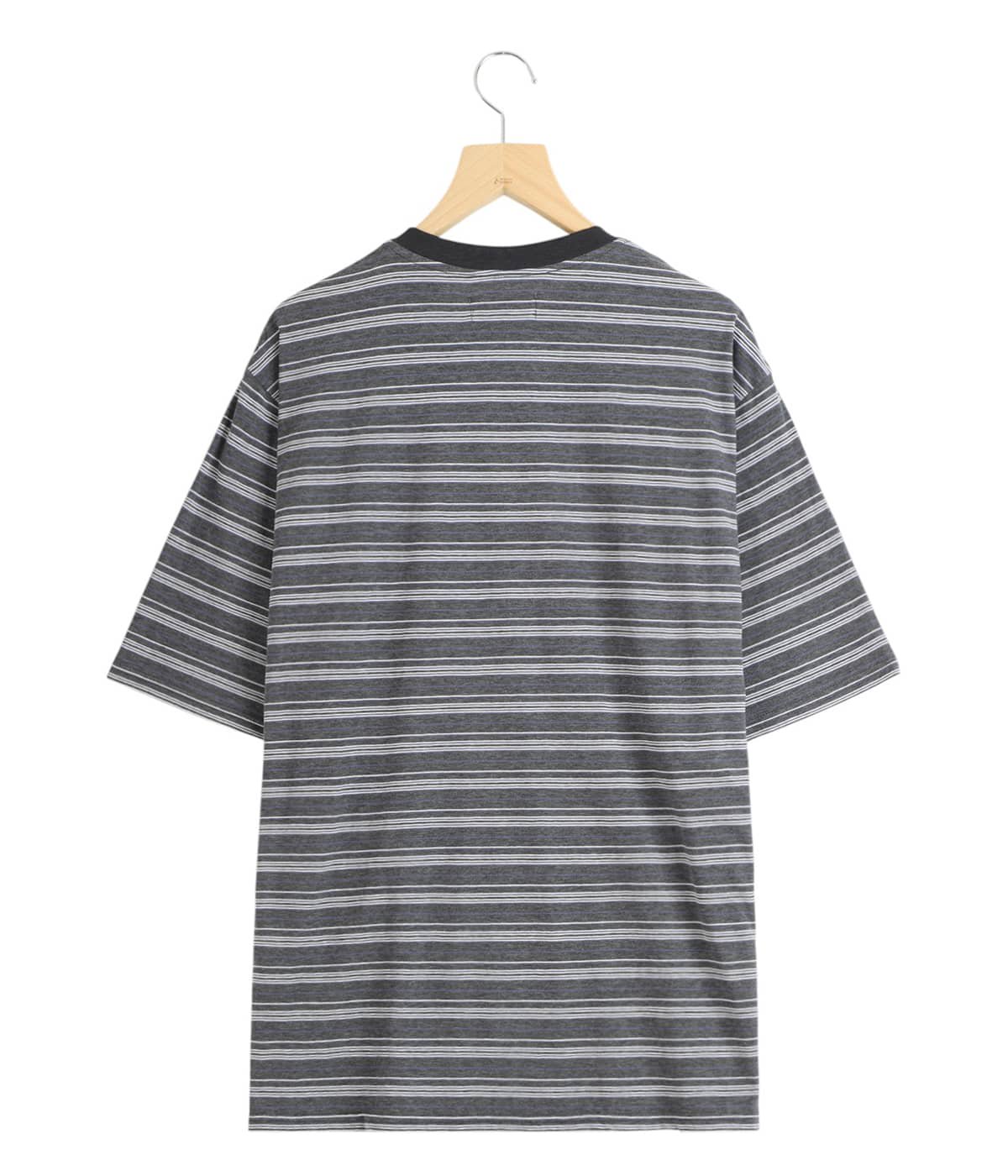 BORDER TEE - 60/1 ORGANIC MELANGE BORDER - | marka(マーカ