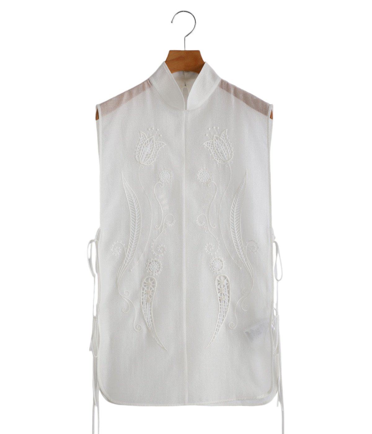 レディース】Sheer Embroidery Vest | Mame Kurogouchi(マメ