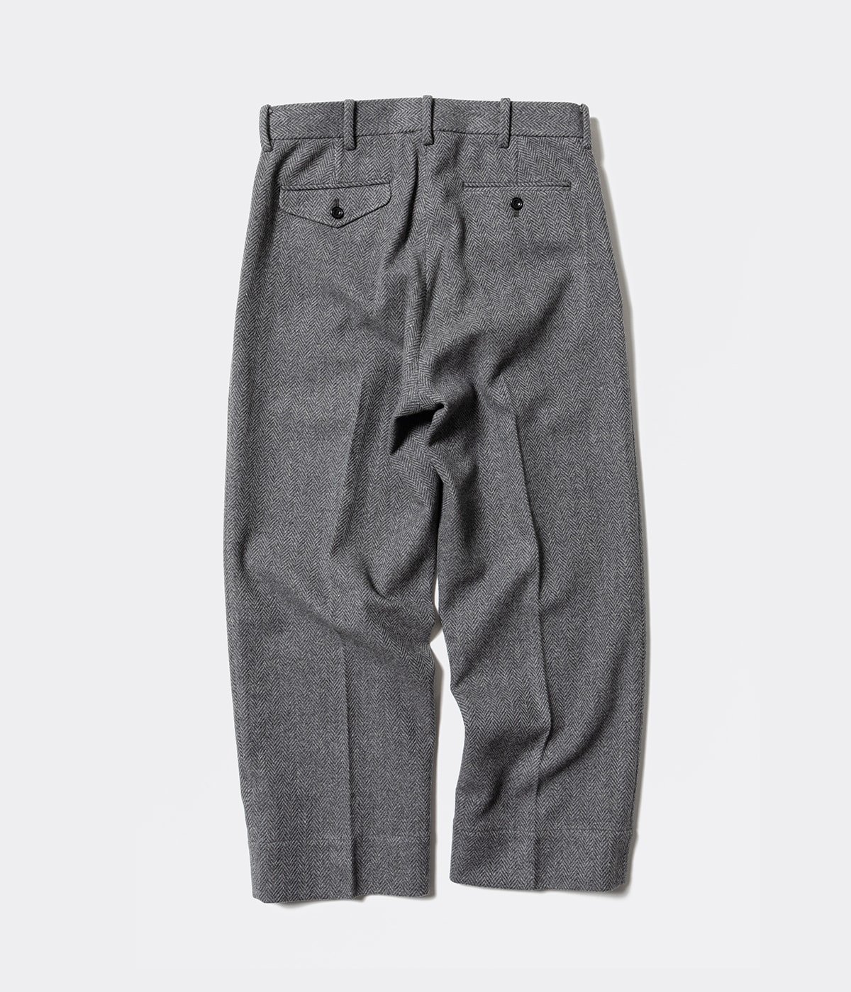 Unlikely Sawtooth Flap 2P Trousers Wool Tweed | Unlikely(アンライ